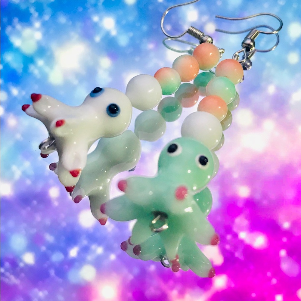Octopus earrings